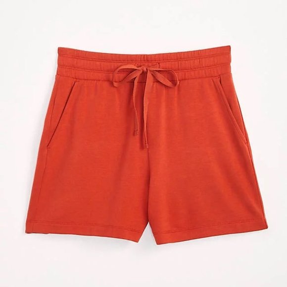 Lou & Grey Pants - NEW Lou & Grey Bright Orange Red Signature Soft Drawstring Shorts Size XS